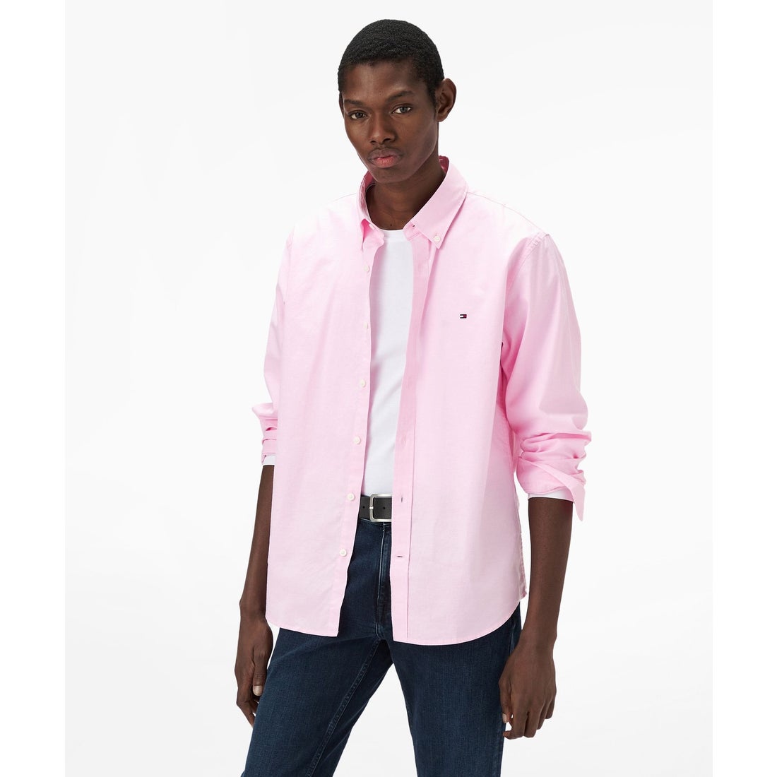 トミー ヒルフィガー TOMMY HILFIGER オックスフォードソリッドロング