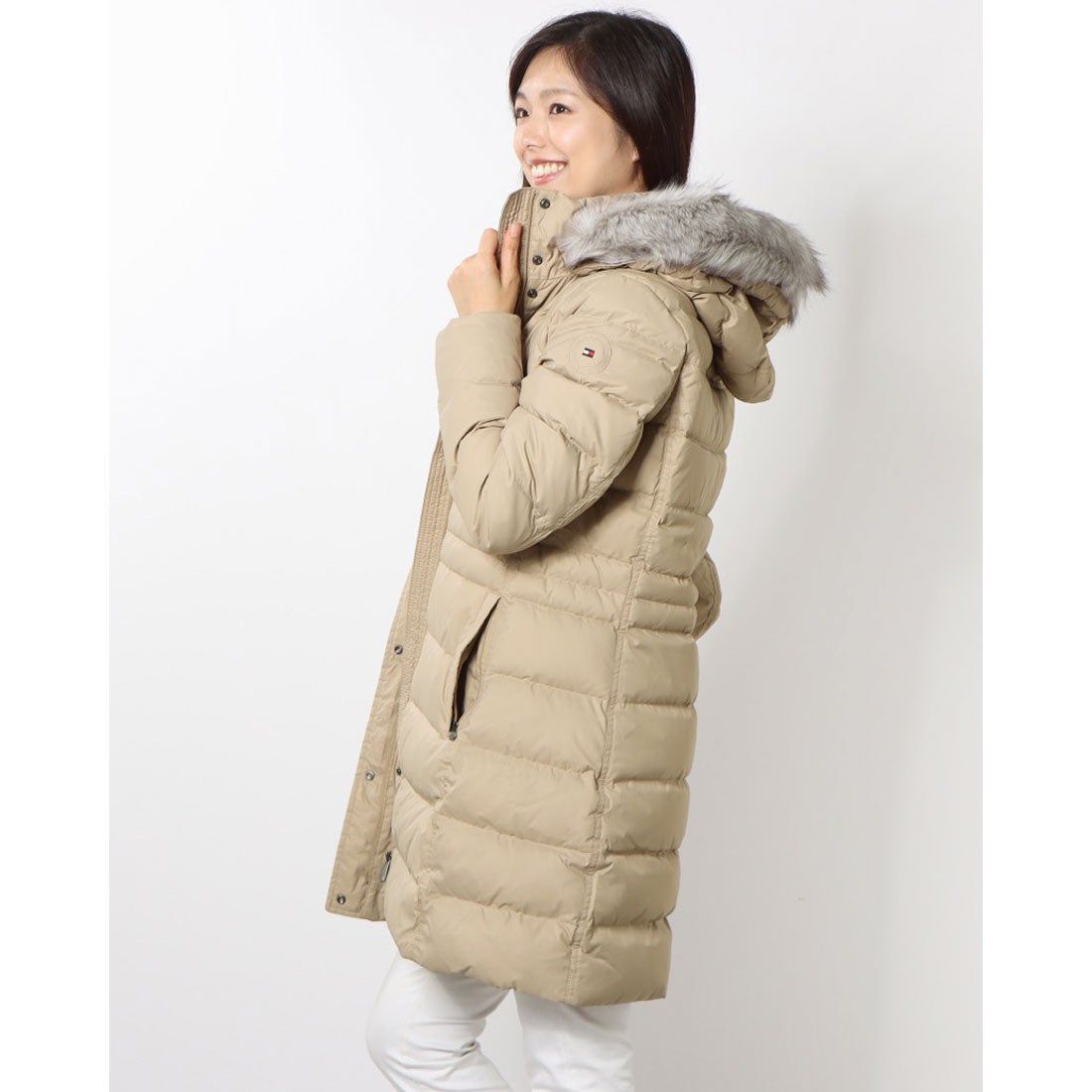 トミー ヒルフィガー TOMMY HILFIGER フーデッドダウンジャケット