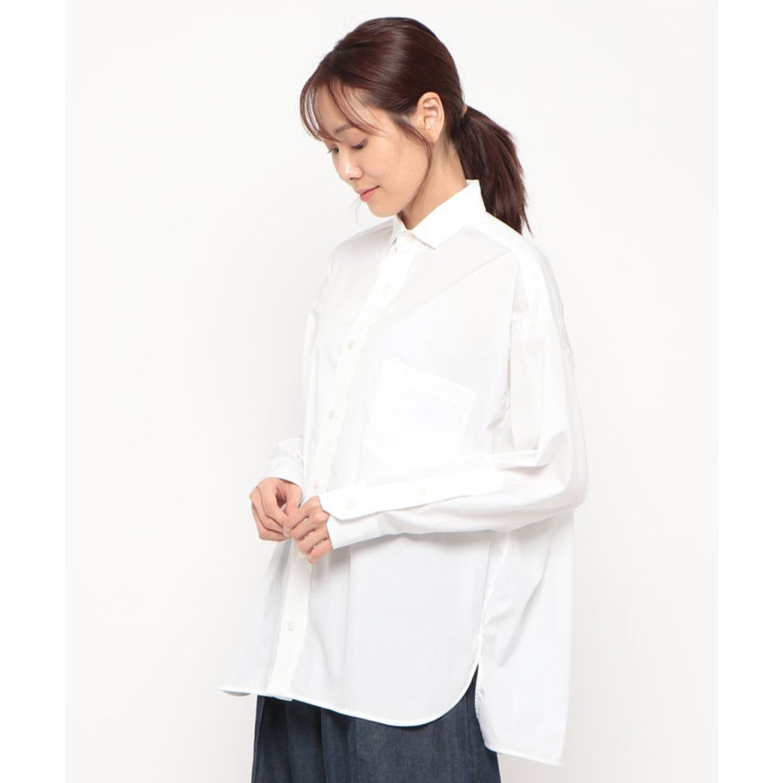 ティッカ TICCA スクエアビッグシャツ （white） - ファッション通販