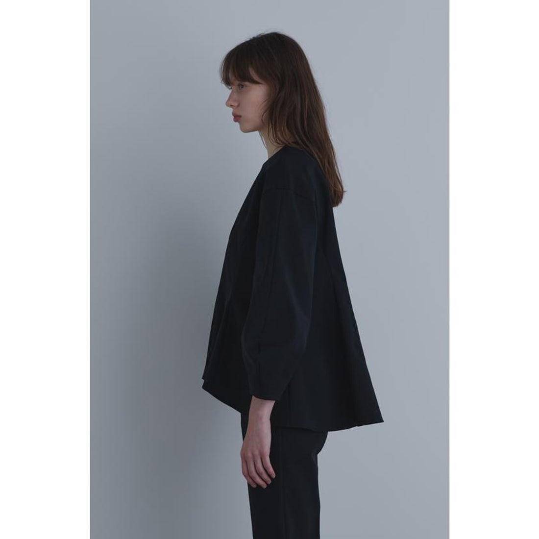 ル フィル LE PHIL 《LE PHIL》ダブルクロスストレッチブラウス