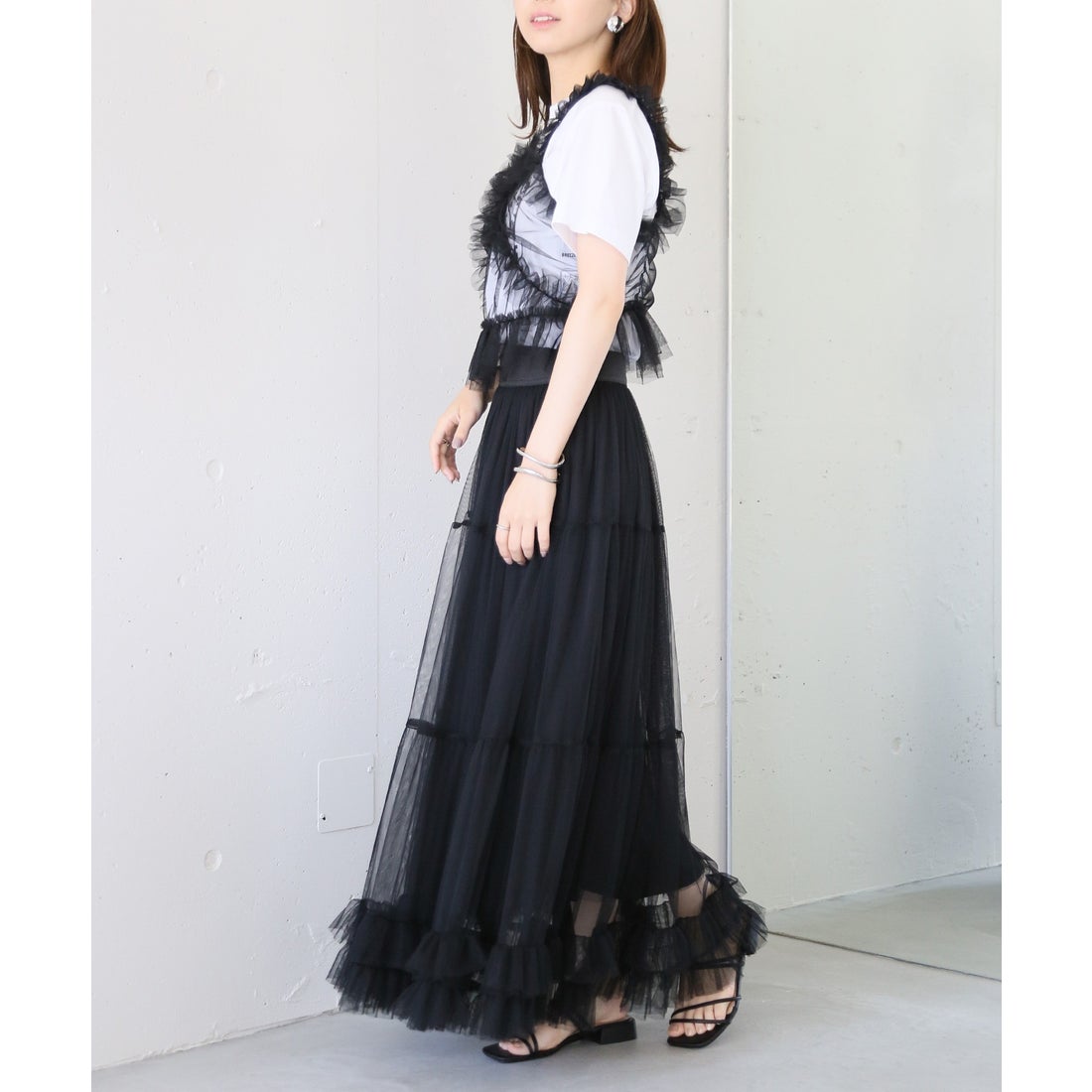 メゾンブリーズレヴール MAISON BREEZE reveur チュールスカート