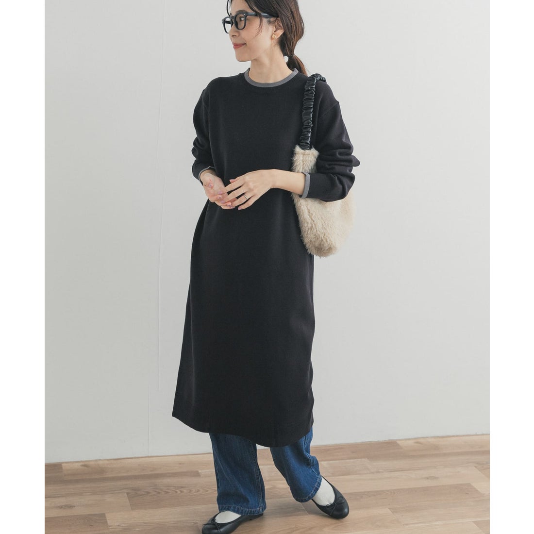 アーバンリサーチ ドアーズ URBAN RESEARCH DOORS バイカラーKNIT