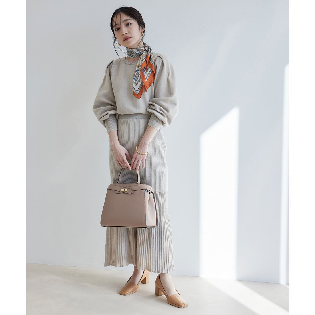 ビス VIS 70cmアソートスカーフ （オレンジ系（71）） -ファッション