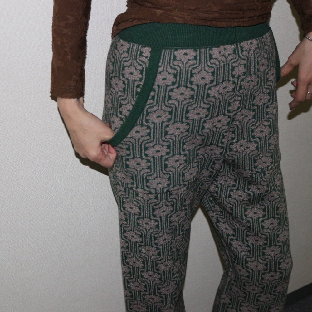 ladies series】PATTERN JAGGARD KNIT PANTS – Frö