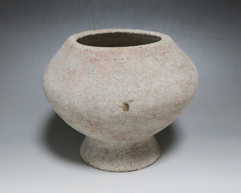 仙遊洞 バンチェン 高足付き縄目文 土器