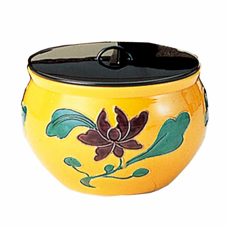 茶道具 備前 山本出作 水指 羽毛文様 春舉漆絵蓋 三越初個展出品 ES11