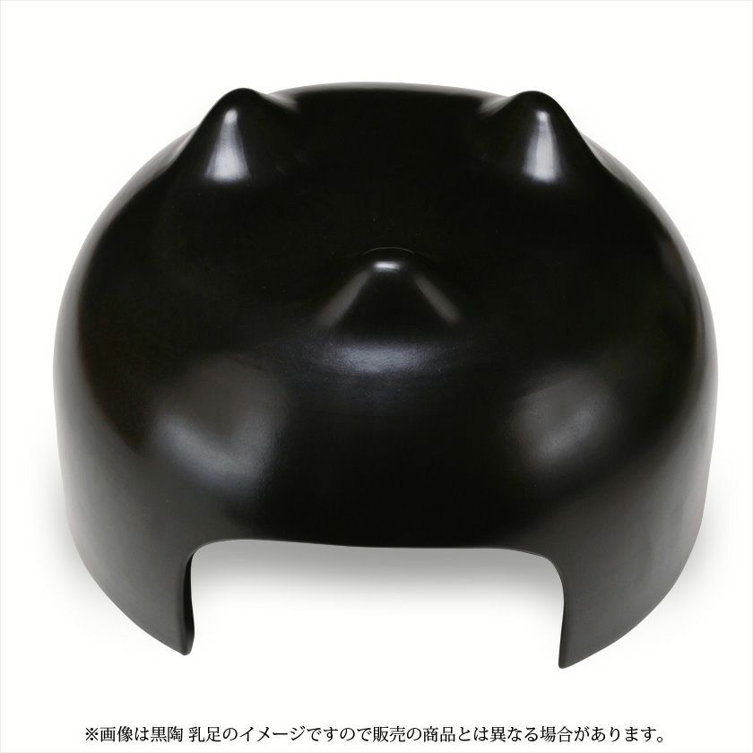 茶道具 風炉（ふろ） 黒陶・乳足 面取風炉 尺一 蒲池窯