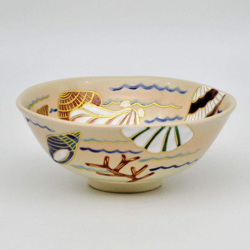 茶道具 平茶碗（ひらちゃわん） 平茶碗 仁清 海松貝 伊坂 清香 | 千年