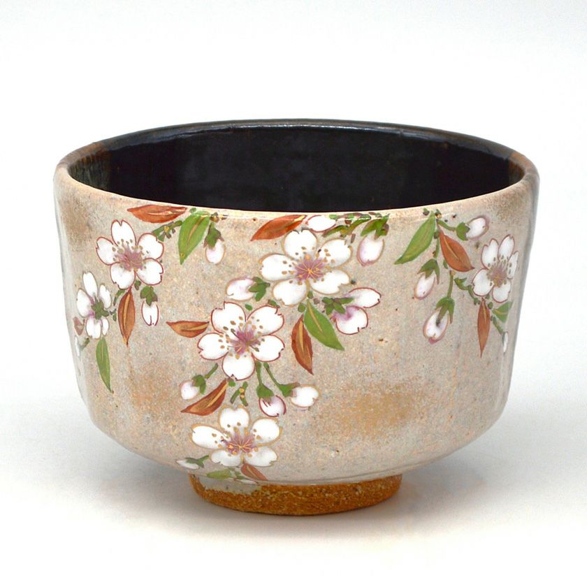 茶道具 抹茶茶碗（まっちゃちゃわん） 茶碗 掛分 枝垂桜 中村 良二
