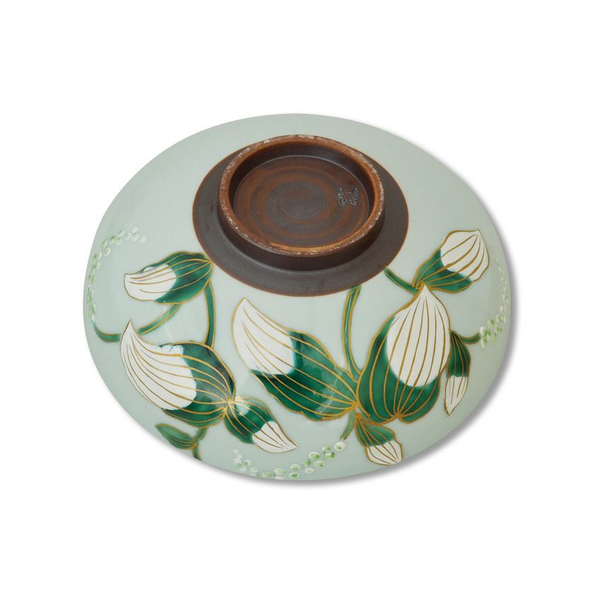 茶道具 平茶碗（ひらちゃわん） 馬盥茶碗 青磁 半夏生 今岡 都 | 千年