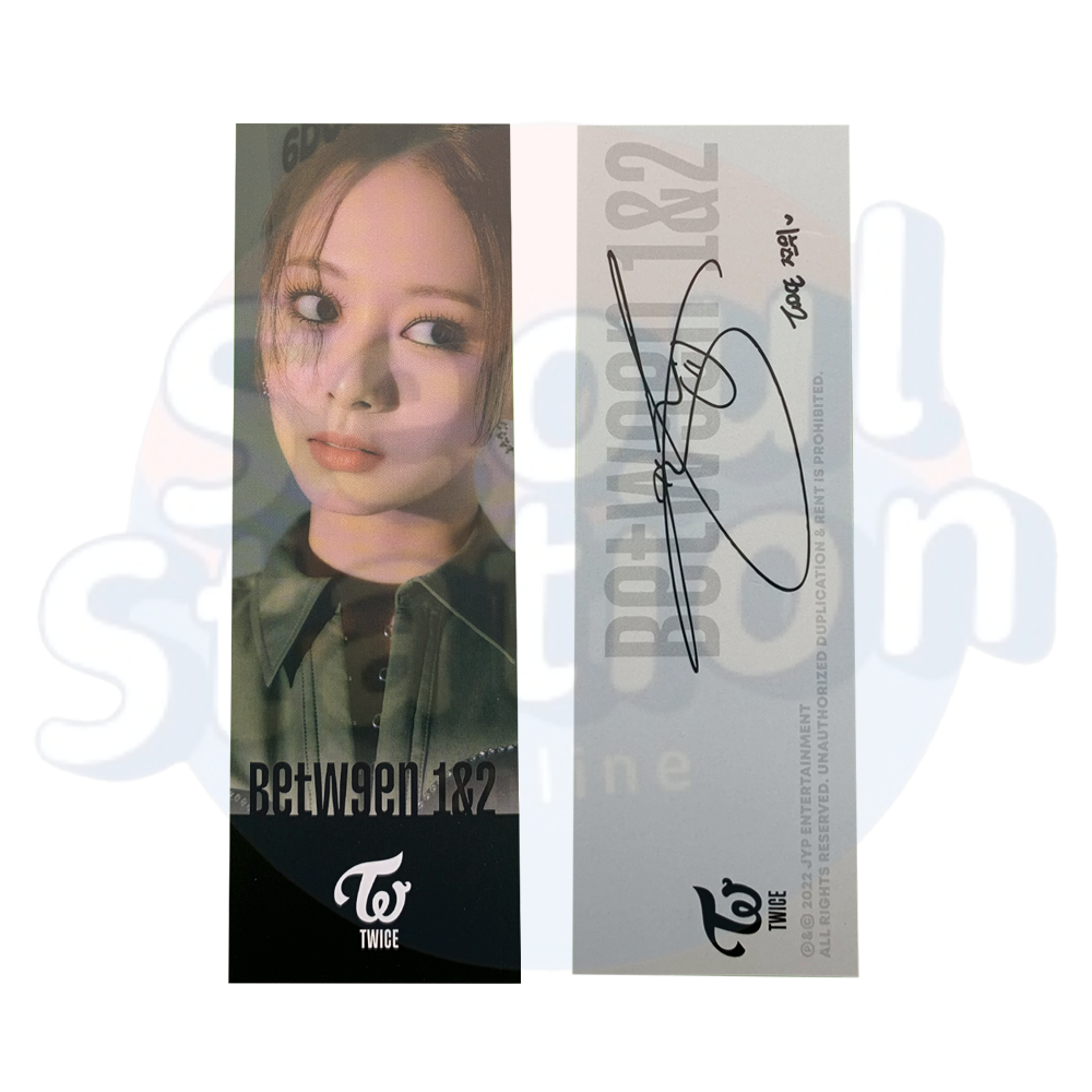 TWICE - BETWEEN 1&2 - SOUNDWAVE Printed Signature Bookmark