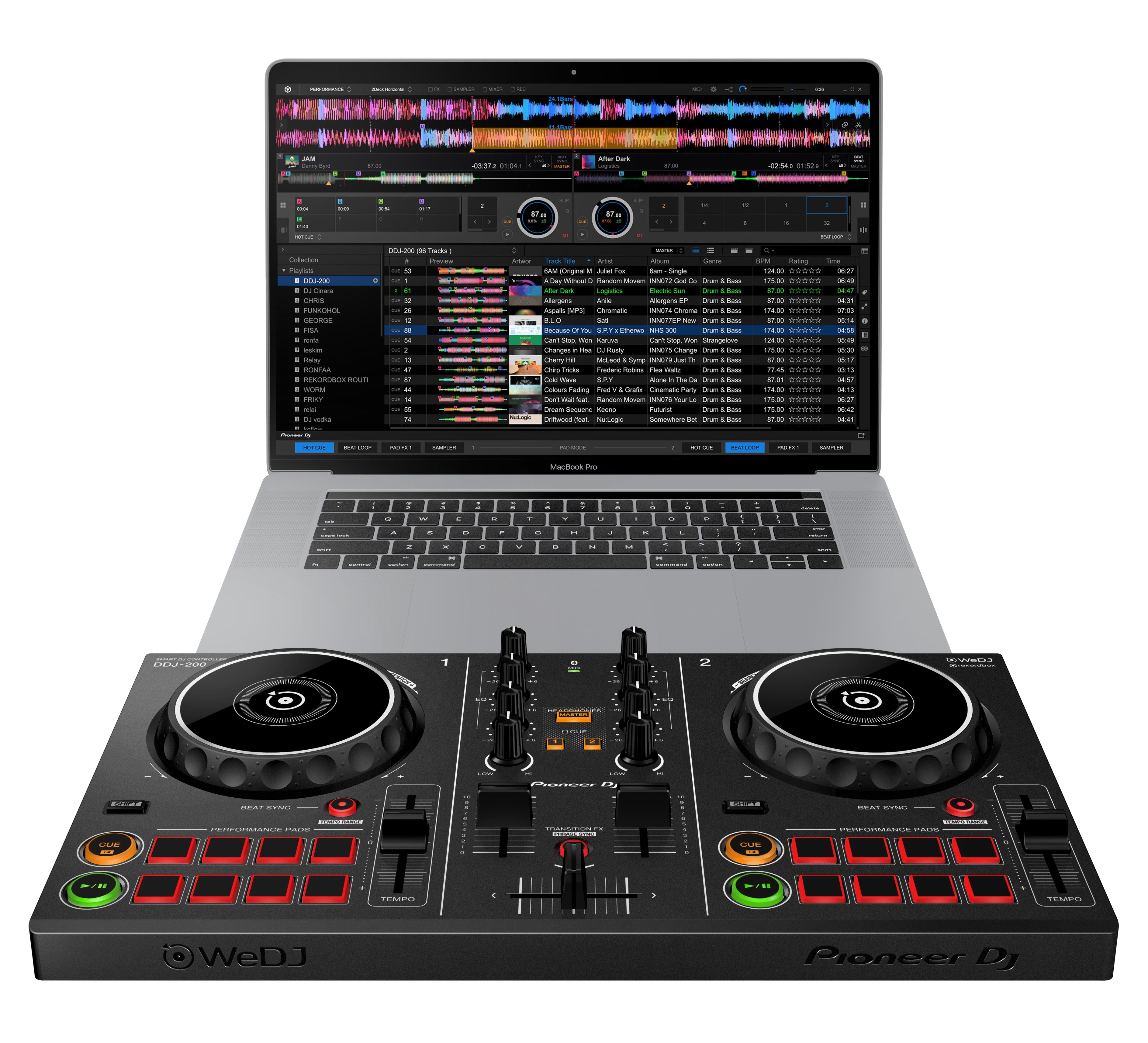 PIONEER DJ DDJ-200 DJ Controler (discontinued replace by DDJ-FLX2)