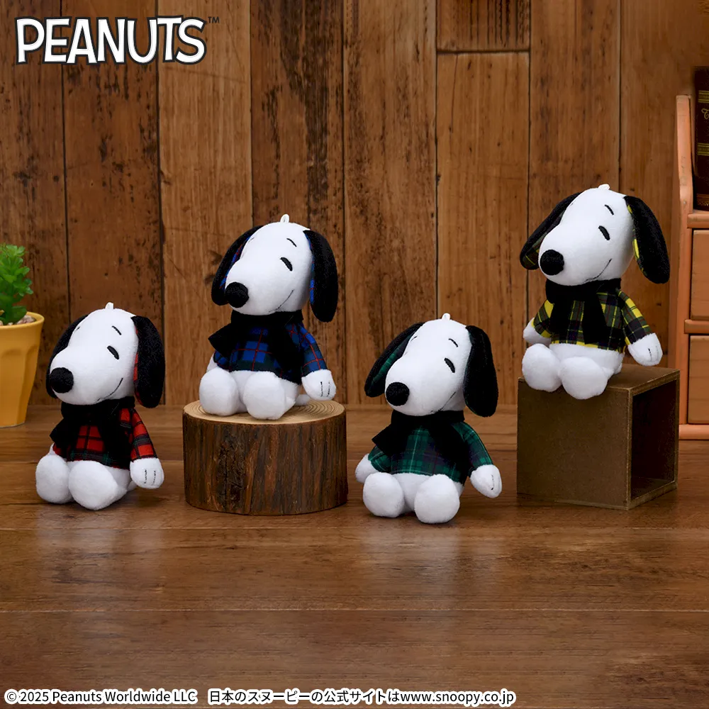 SNOOPY™ マスコット チェックファッション｜プライズ・くじ・グッズ