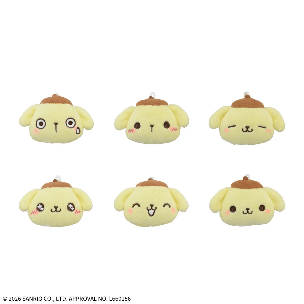 ゆるかわ サンリオキャラクターズ プチフェイスマスコット“ポムポム