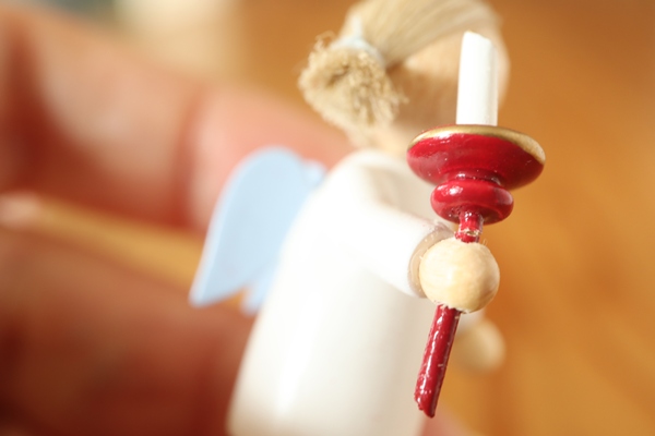 FL天使とキャンドル – ドイツ・ザイフェンの木のおもちゃ seiffen