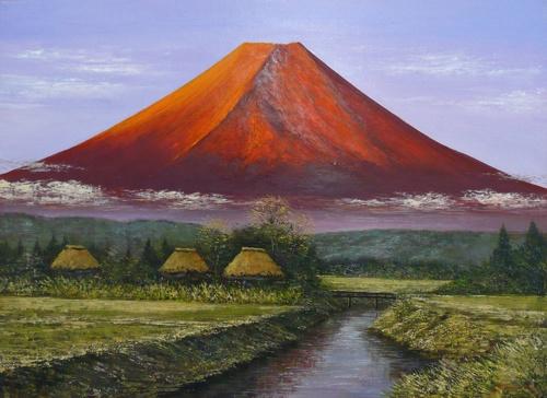 忍野赤富士 | ｜正光画廊