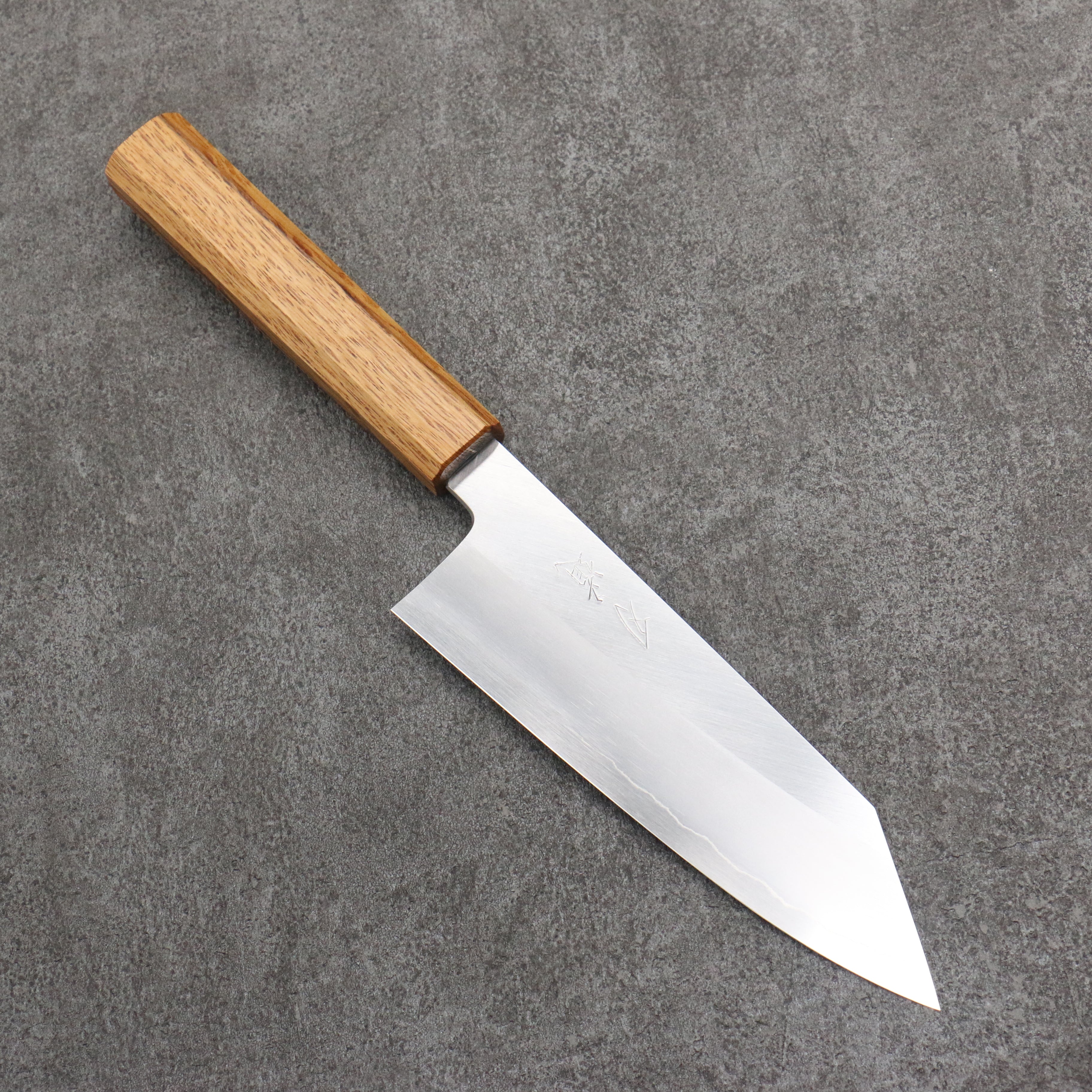 刃道 中川 銀三鋼 磨き仕上げ 文化包丁 180mm 樫柄 – 清助刃物 Japan