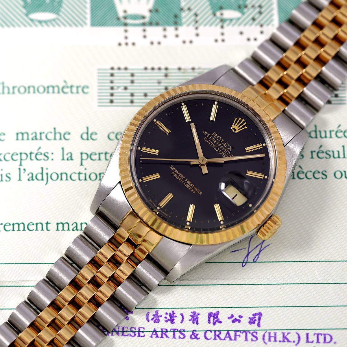 SELECT INC. [ROLEX DATEJUST Ref.16013 ブラックミラーダイヤル 美品