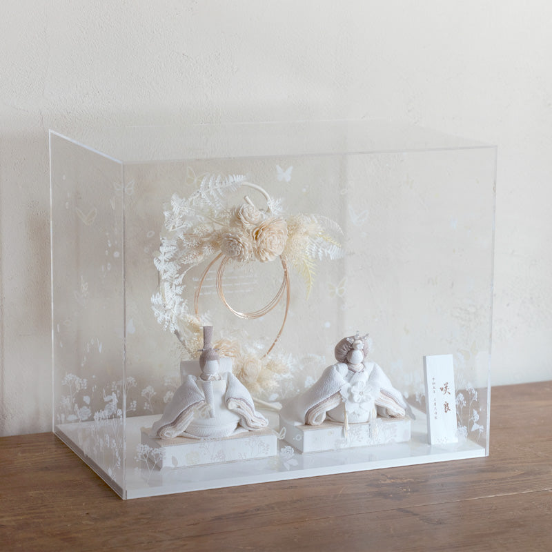 雛人形 あわいろ リース cuna select限定 雛揃 淡色 美奏｜出産祝い