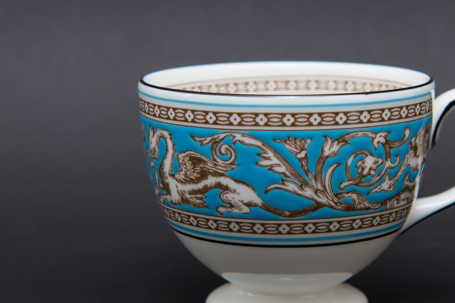 ウェッジウッド フロレンティーンターコイズ ティーカップ&ソーサー