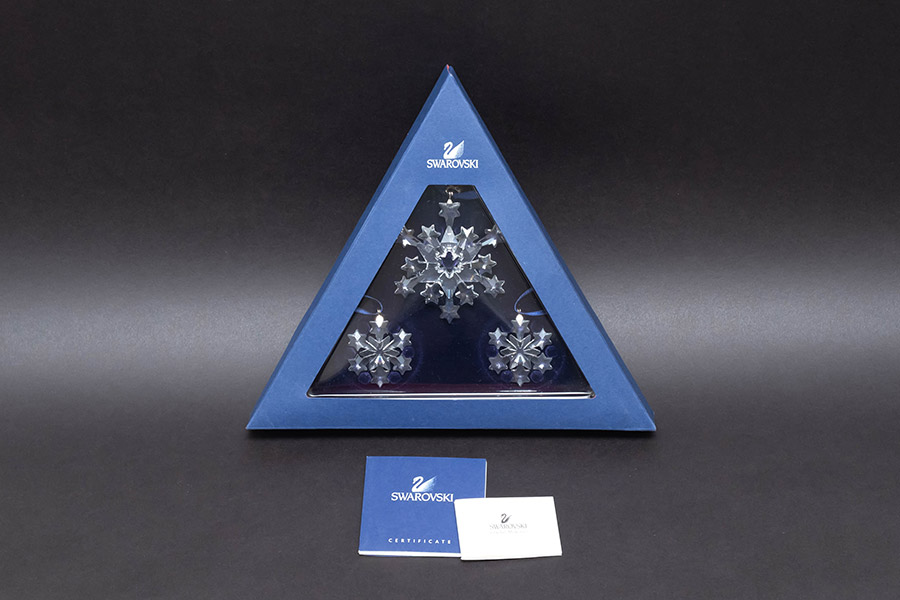 スワロフスキー クリスマスオーナメント スノーフレークセット（2004年