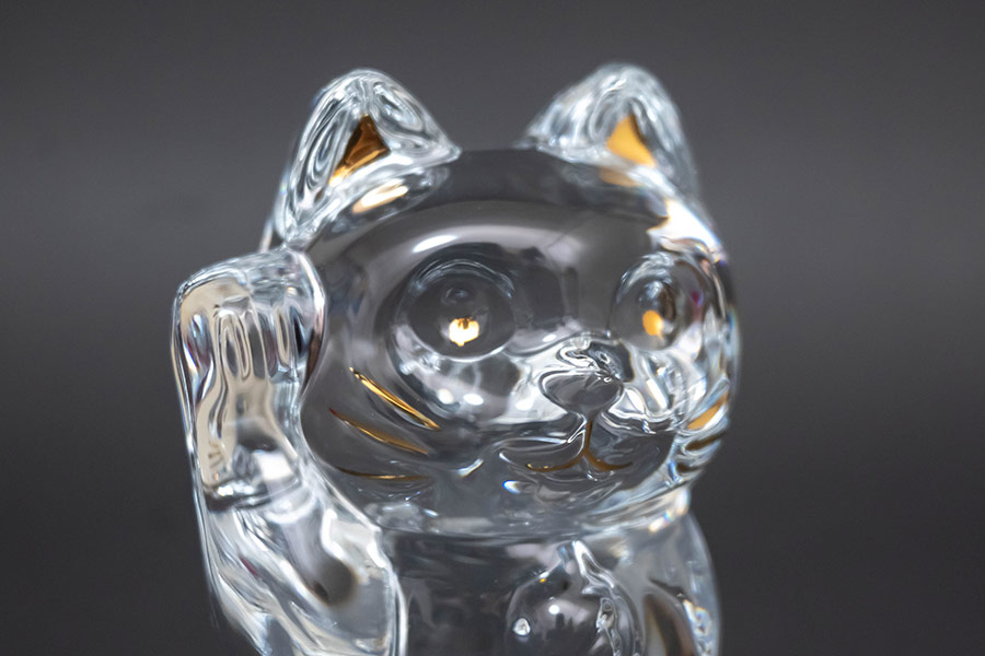 バカラ 招き猫（クリア） Sサイズを買い取りました｜ブランド食器買取
