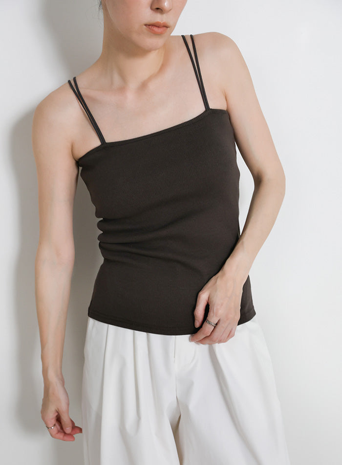 サイズ展開あり】ダブルストラップカップ付きキャミソール – SELECT MOCA