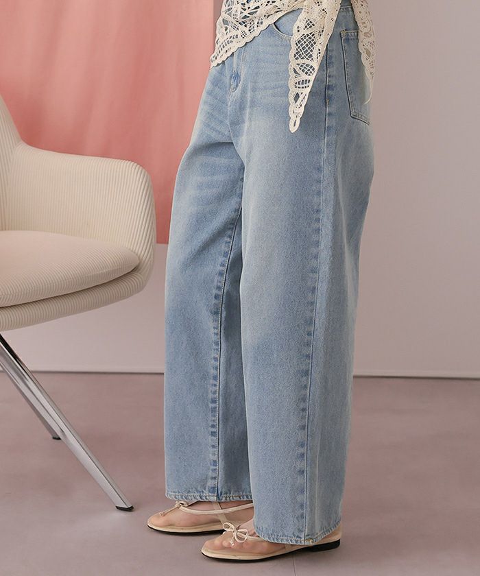 ストレートシルエットデニムパンツ | titivate