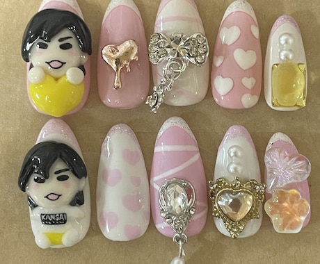 3dネイルパーツ作成、3dパーツオーダー受付ます 好きな推しやペット