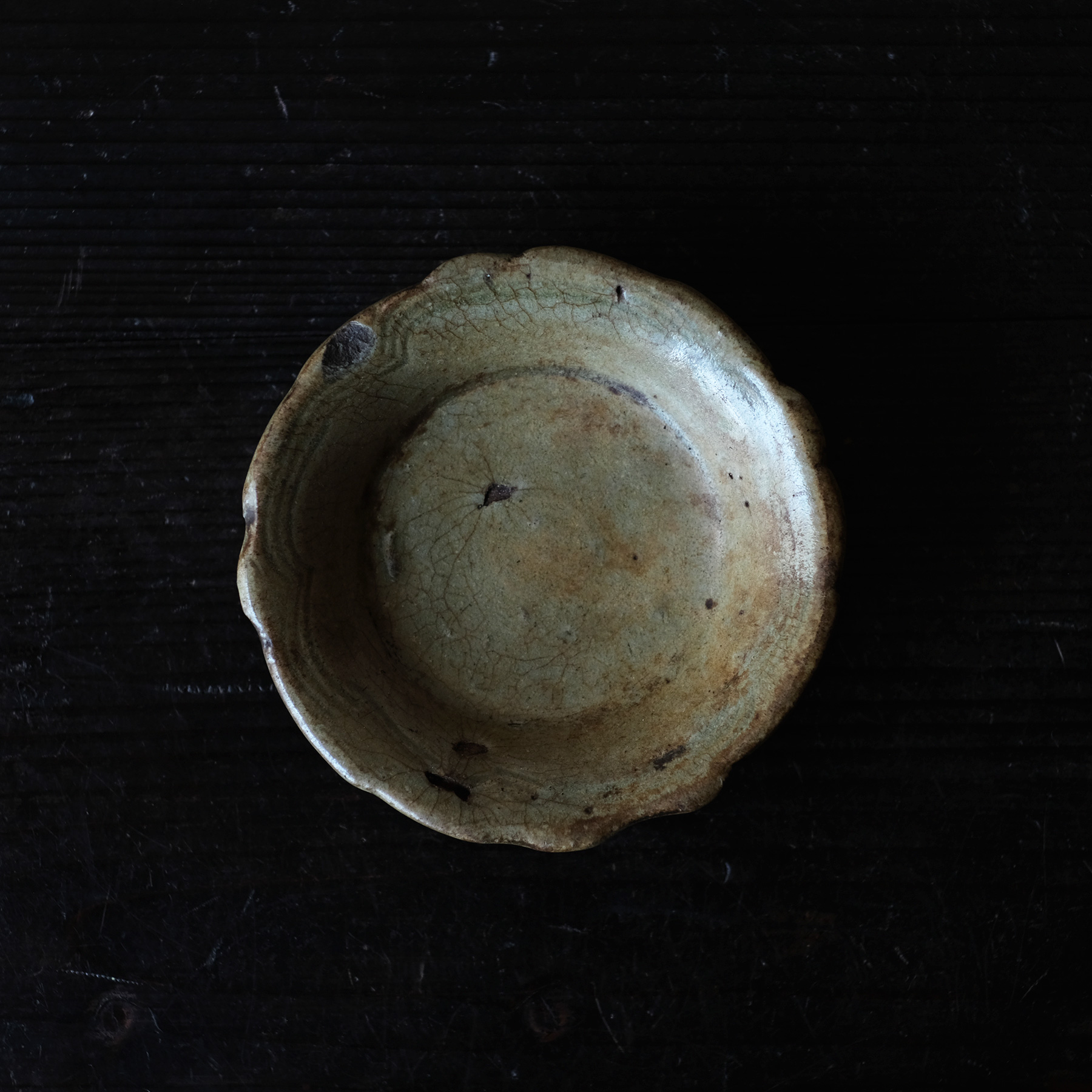 明朝 龍泉窯 七官青磁輪花小皿 | 骨董と詩学 Antique & Poetics | 蛇韻律