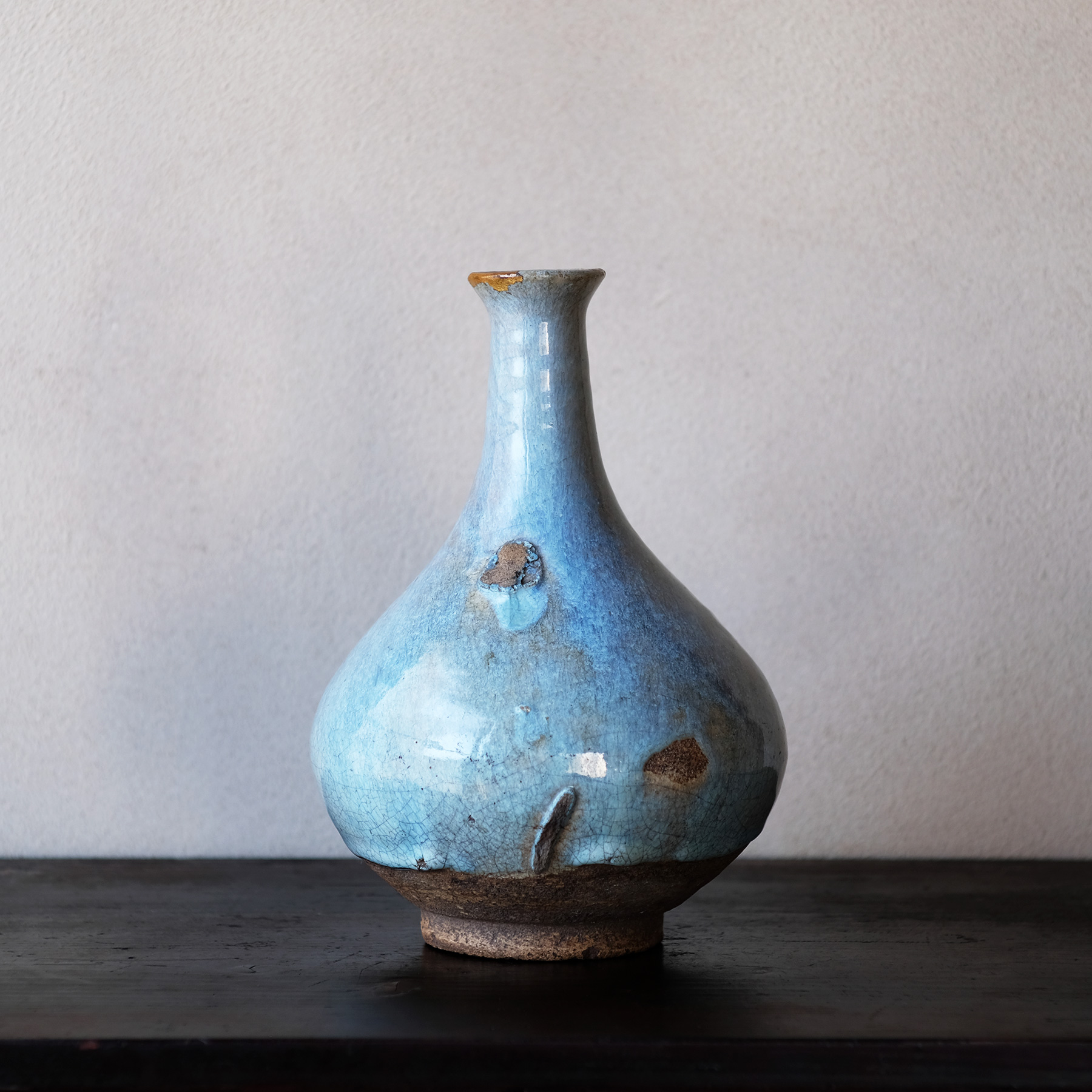 李氏朝鮮 会寧 藁灰釉徳利 | 骨董と詩学 Antique & Poetics | 蛇韻律