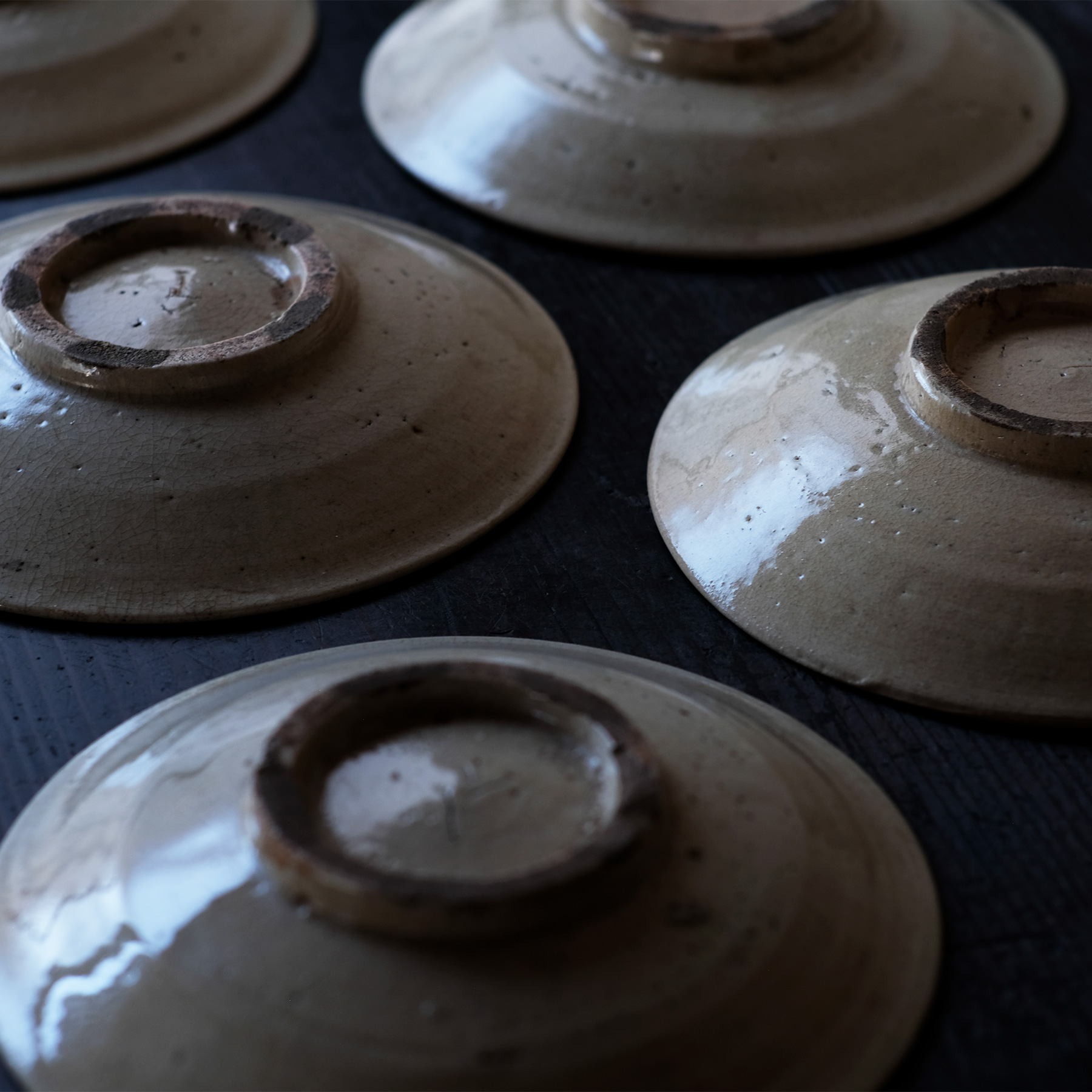 対州焼 白磁皿 五客組 | 骨董と詩学 Antique & Poetics | 蛇韻律