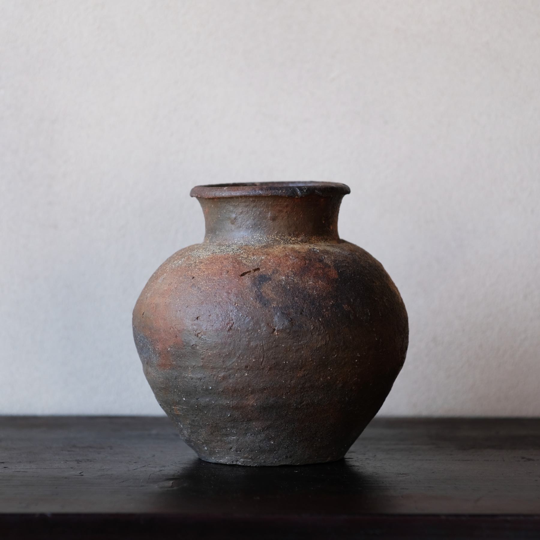 ♥各務賢周 焼締 苔鉢 蘭鉢 骨董 古玩 【公式通販】