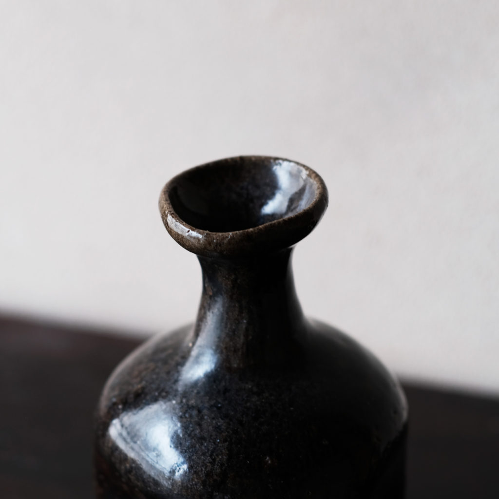 李氏朝鮮 会寧 黒釉瓶 | 骨董と詩学 Antique & Poetics | 蛇韻律