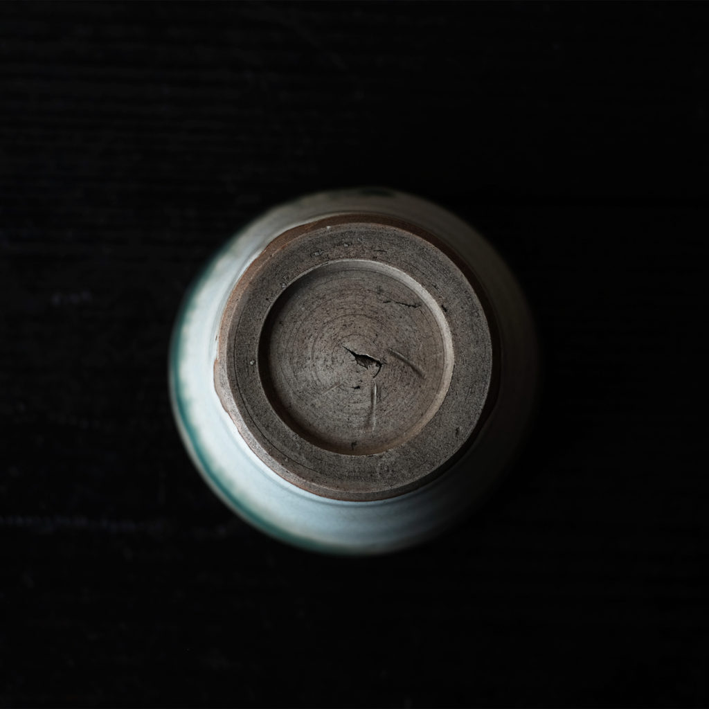 大堀相馬焼 緑釉流文蕎麦猪口 | 骨董と詩学 Antique & Poetics | 蛇韻律