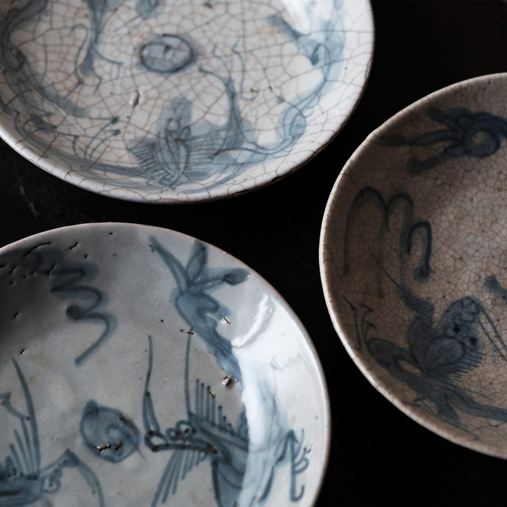 明朝 漳州窯 青花皿 五客組 | 骨董と詩学 Antique & Poetics | 蛇韻律