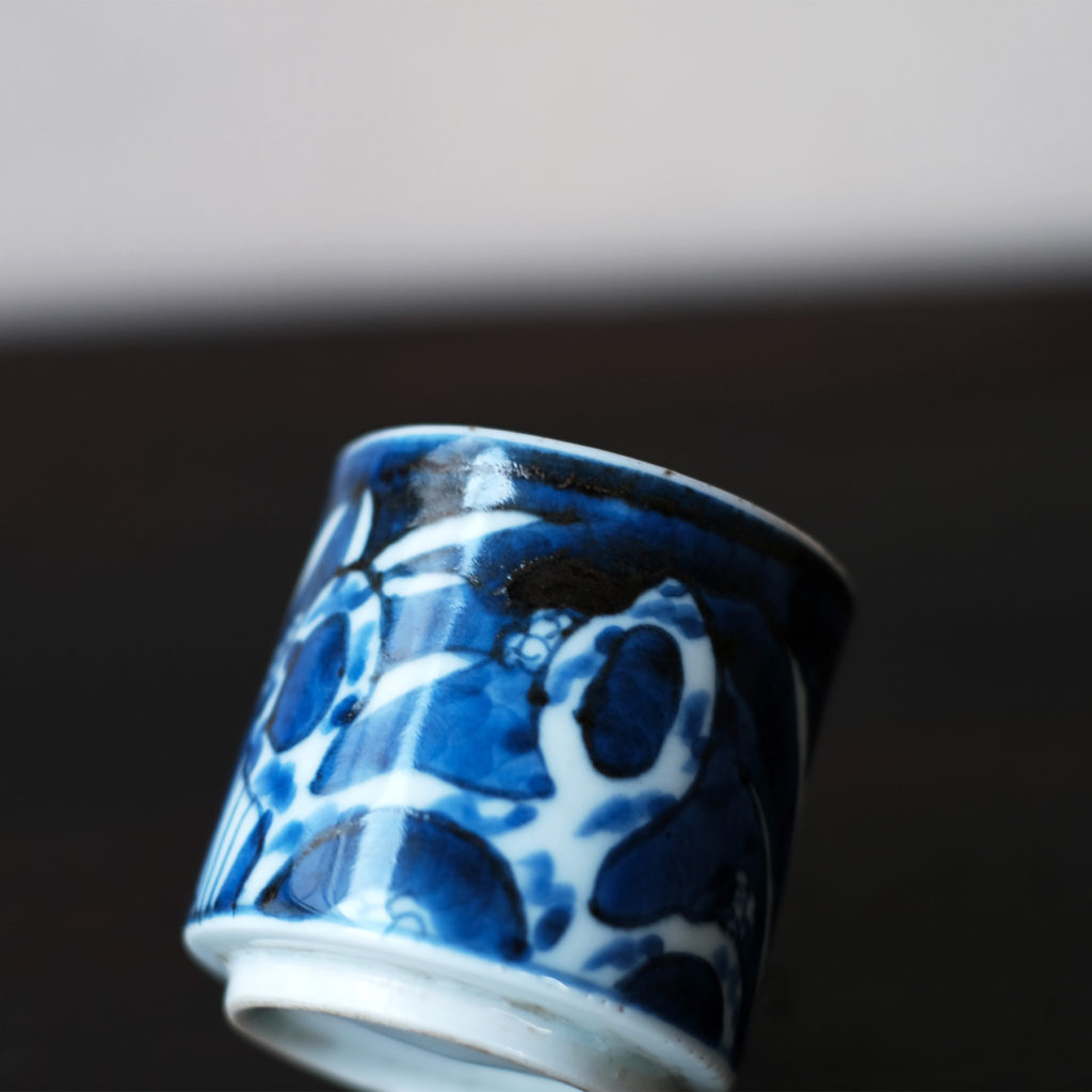 古伊万里 染付鷺図覗き猪口 | 骨董と詩学 Antique & Poetics | 蛇韻律