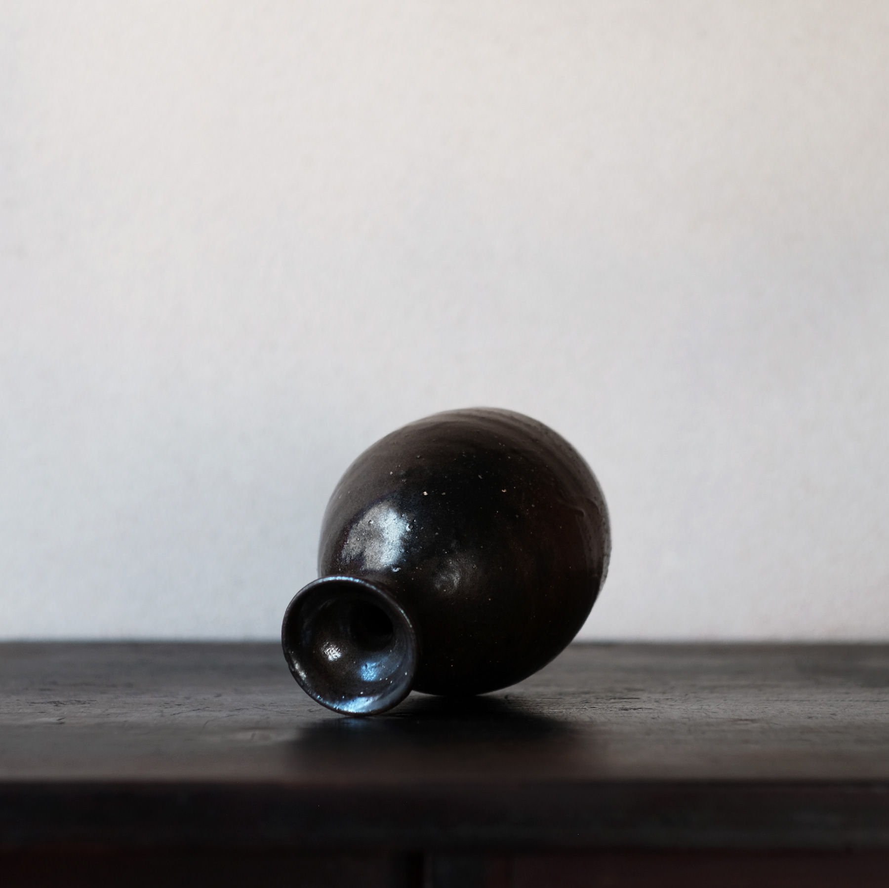 李氏朝鮮 会寧 黒釉瓶 | 骨董と詩学 Antique & Poetics | 蛇韻律