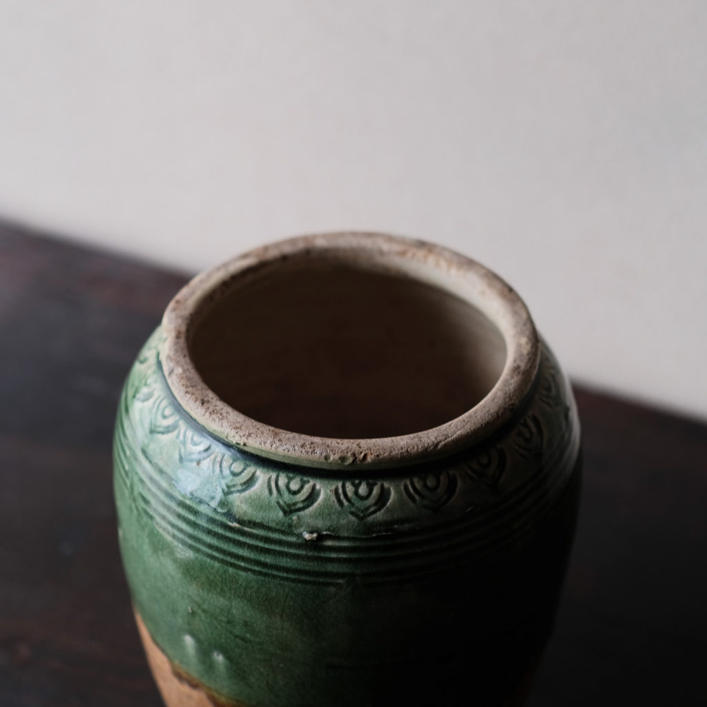 瀬戸 ルス織部 掛分壺 | 骨董と詩学 Antique & Poetics | 蛇韻律