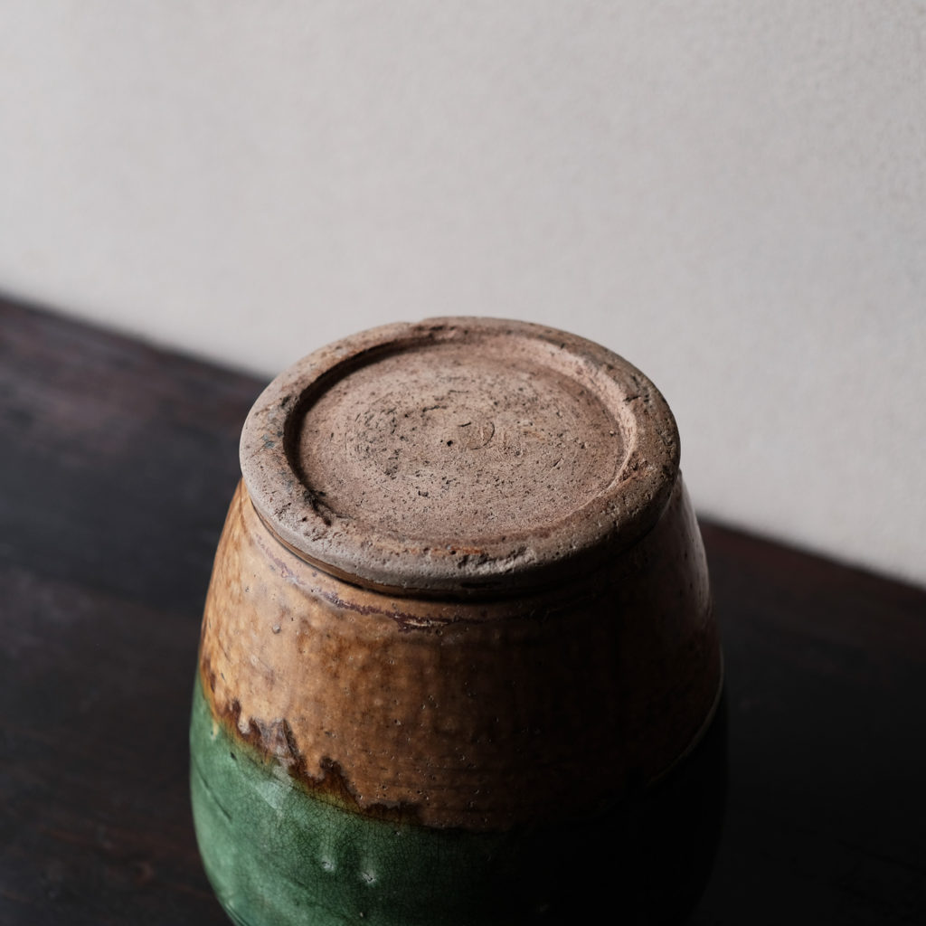 瀬戸 ルス織部 掛分壺 | 骨董と詩学 Antique & Poetics | 蛇韻律