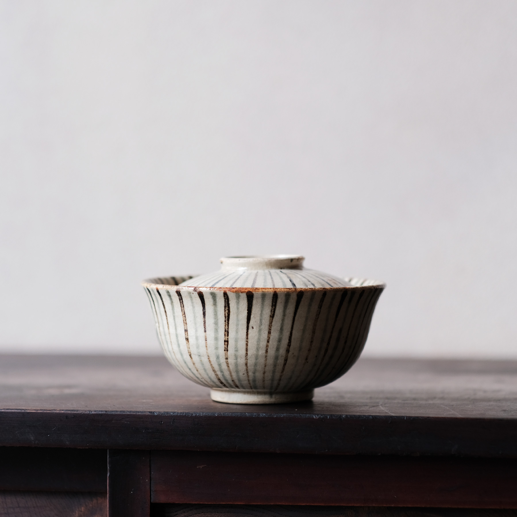 瀬戸 麦藁手 蓋茶碗 | 骨董と詩学 Antique & Poetics | 蛇韻律