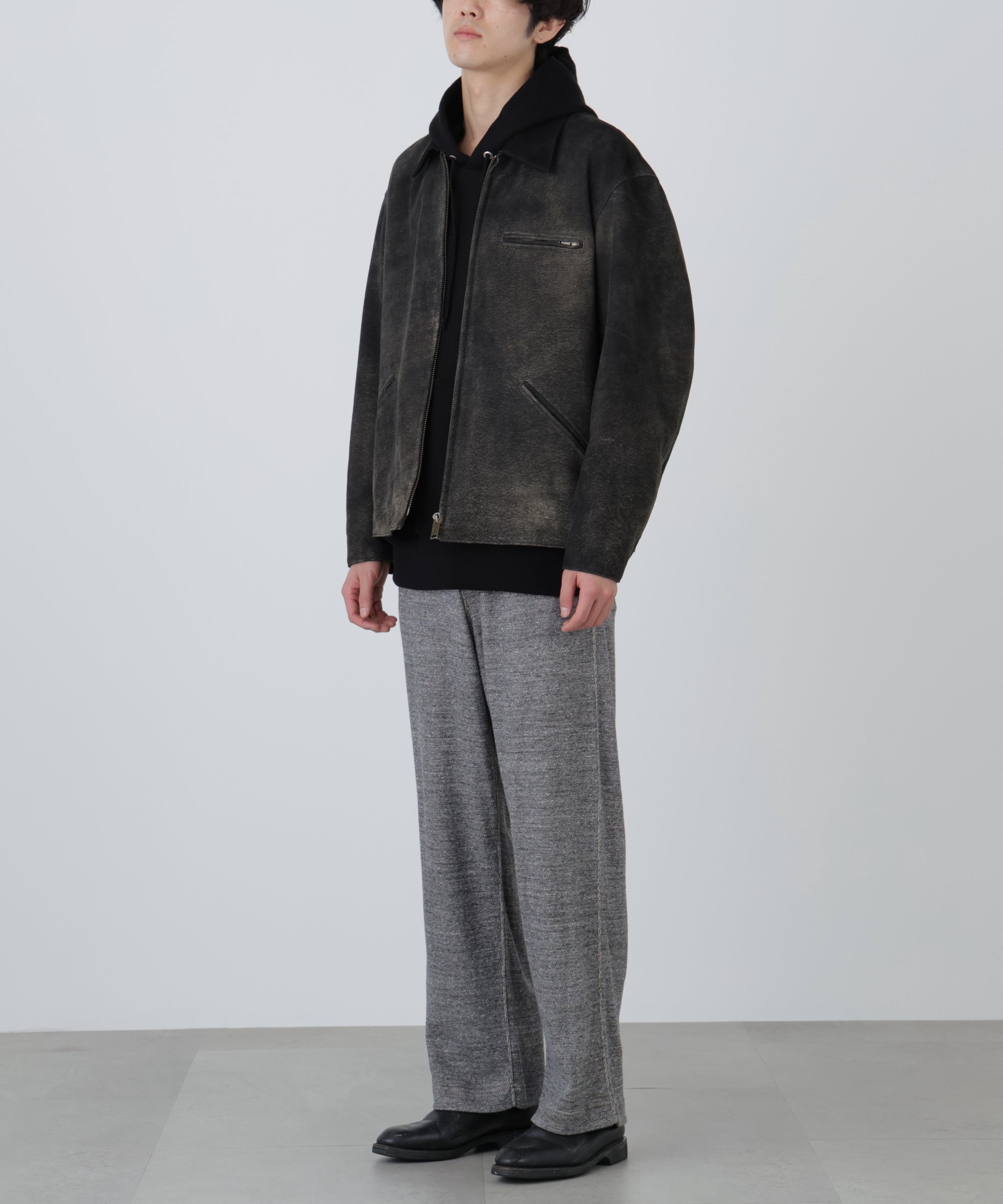 LEATHER DETROITJACKET ‐Goat suede Antique finish‐ | SEVEN BY SEVEN