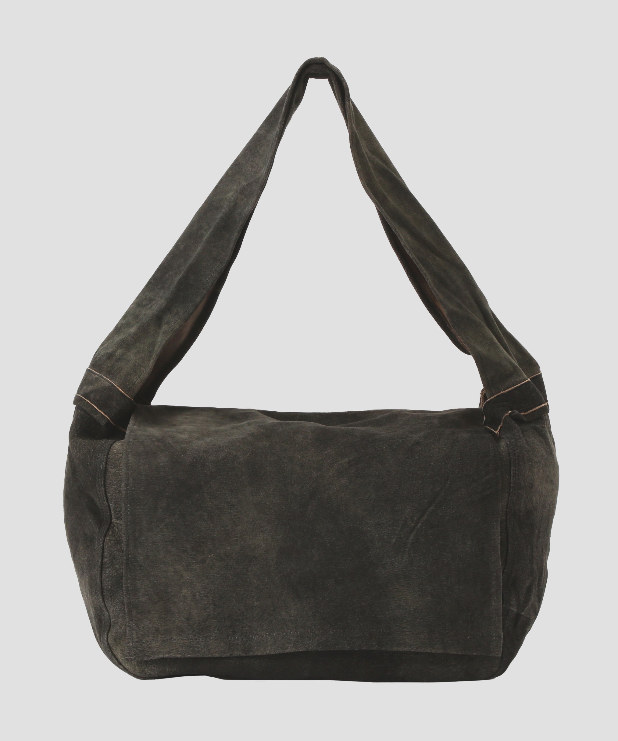 LEATHER SHOULDER BAG ‐ Goat suede Antique finish ‐ | SEVEN BY SEVEN