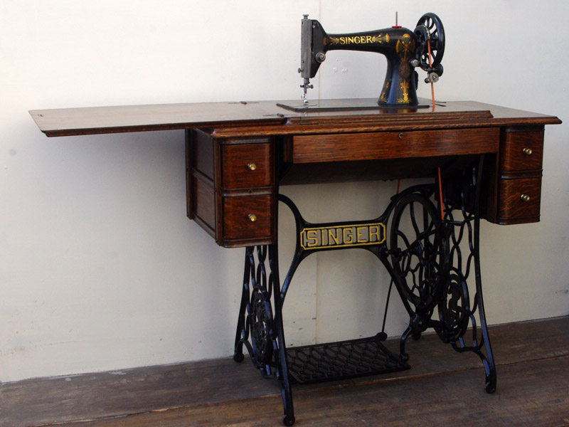 No.419 SINGER 66K シンガー製 水平釜 家庭用足踏みミシン