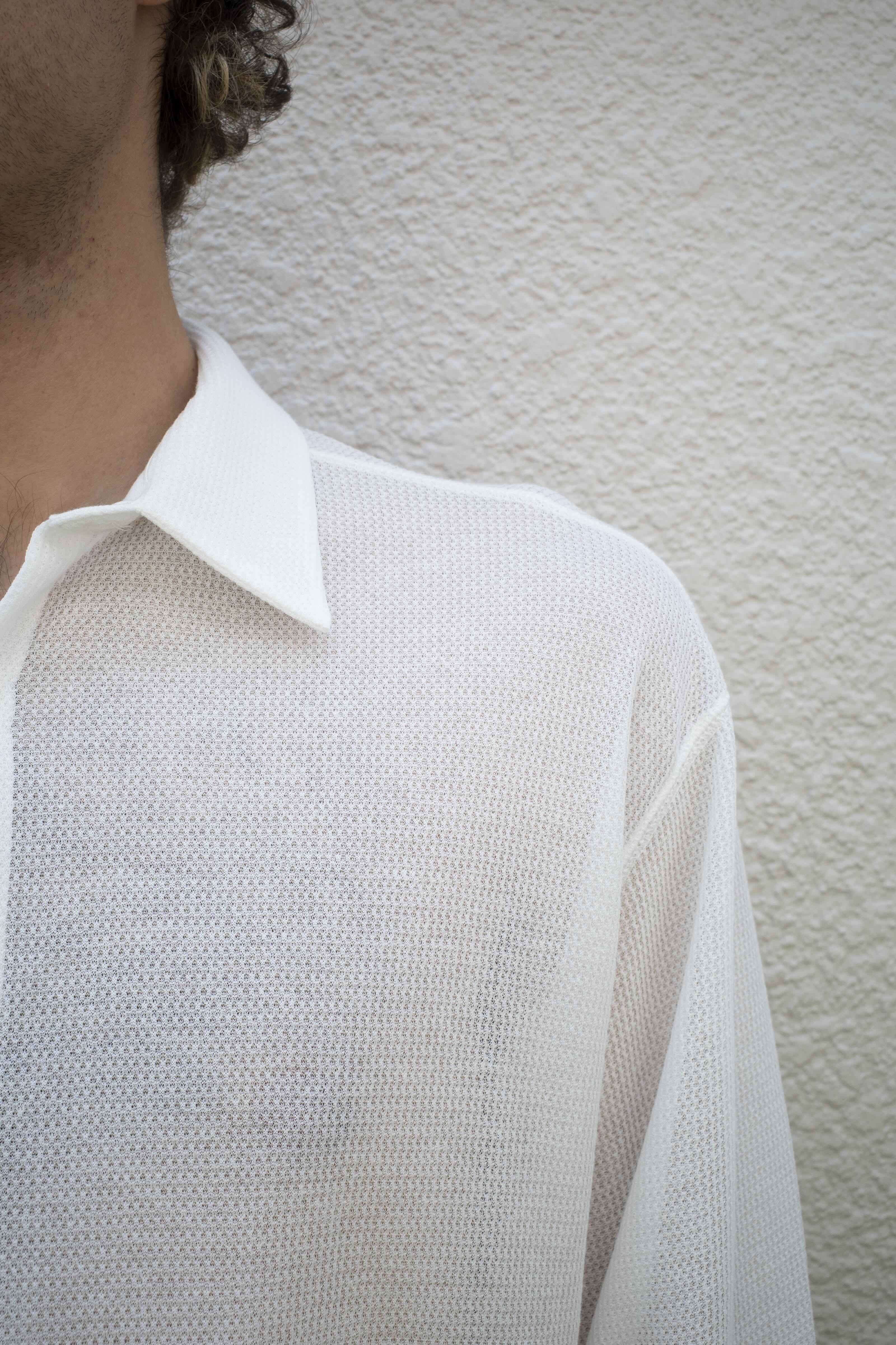 25SS MESH SHIRT/HEMP WAFFLE – seya-voyage