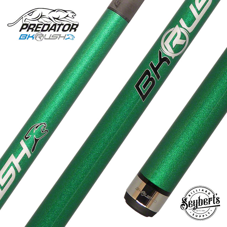Predator BK Rush Nova Green Break Cue - No Wrap - BKRUSHGRNNW