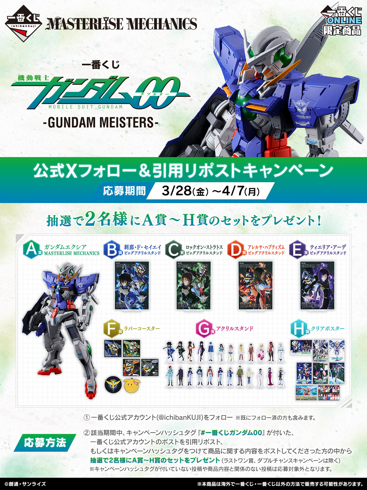 一番くじ 機動戦士ガンダム00 -GUNDAM MEISTERS-｜一番くじ倶楽部