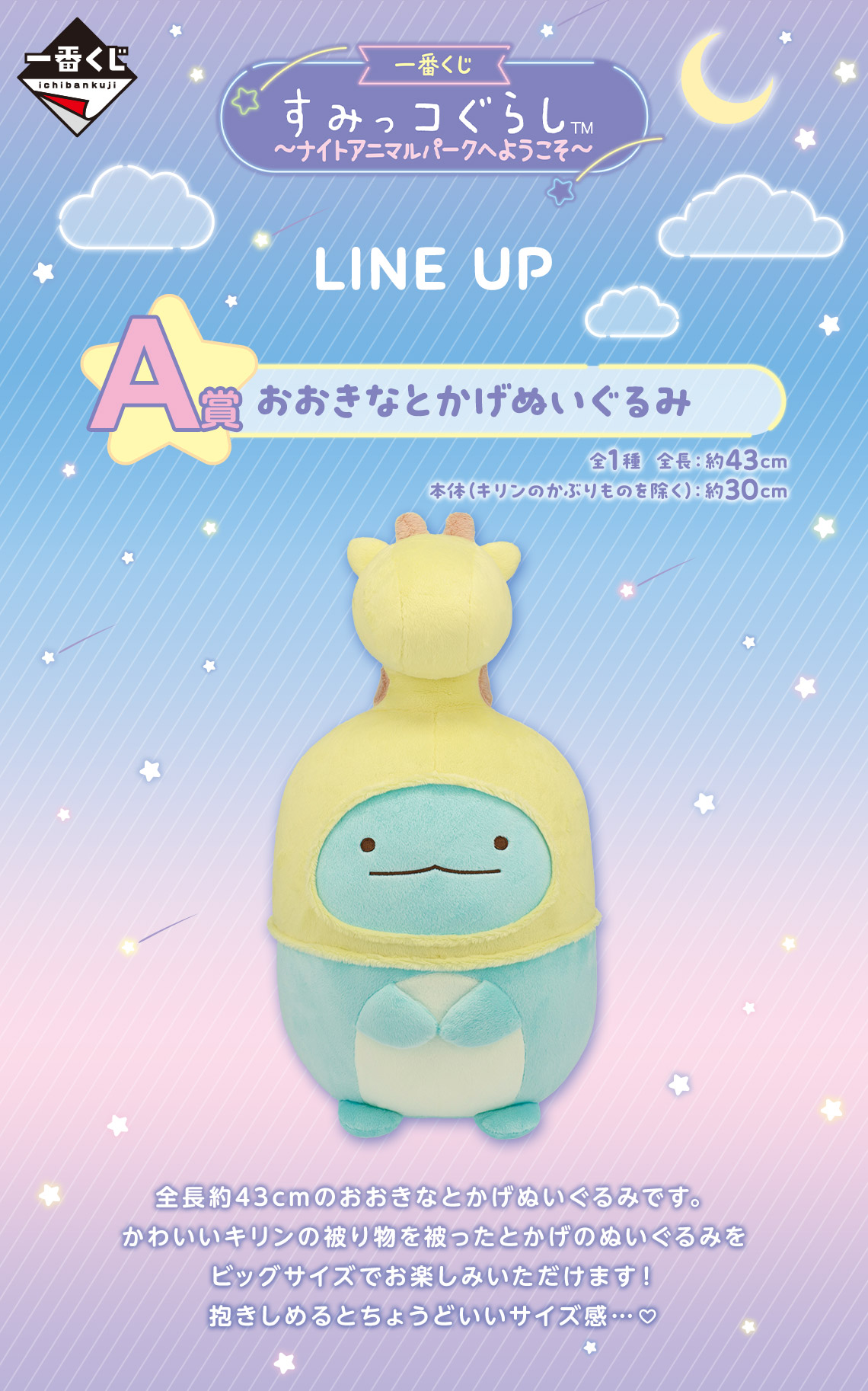 一番くじ すみっコぐらし ～ナイトアニマルパークへようこそ～｜一番