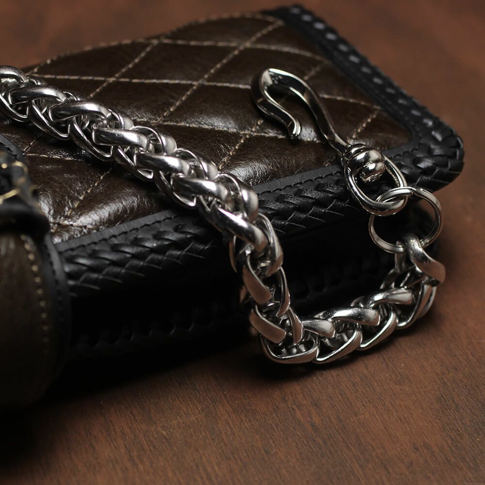 ショート ウォレット チェーン インフィニティー シルバー ブラス