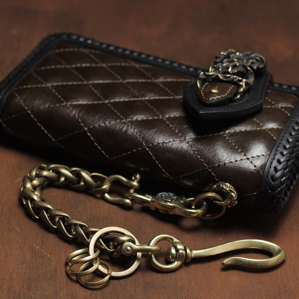 キーリング ショート ウォレット チェーン インフィニティー ゴールド